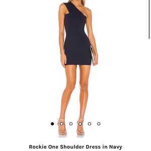 Revolve navy blue dress worn once